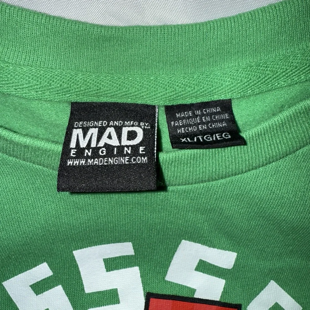 Minecraft Christmas‎ Green Sweatshirt Boys XL